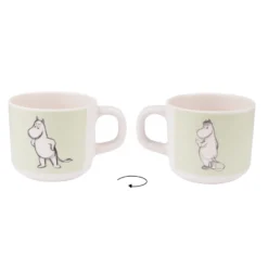 Barbo Toys Moomin - Mealtime Set w. 4 Rooms Plate - 5pcs