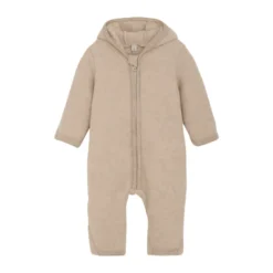 Barnvagnsoverall med Öron - Camel Melange
