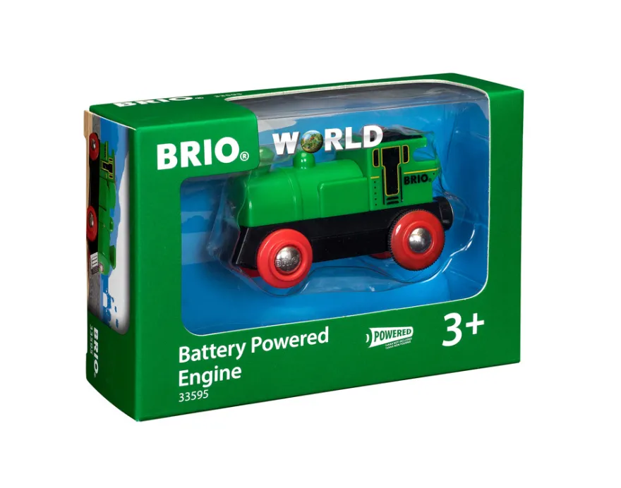 33595 Batteridriven tvåvägs lokomotiv, grön/svart