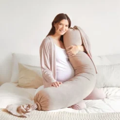 Bbhugme Gravid Och Amningskudde - Seashell Beige