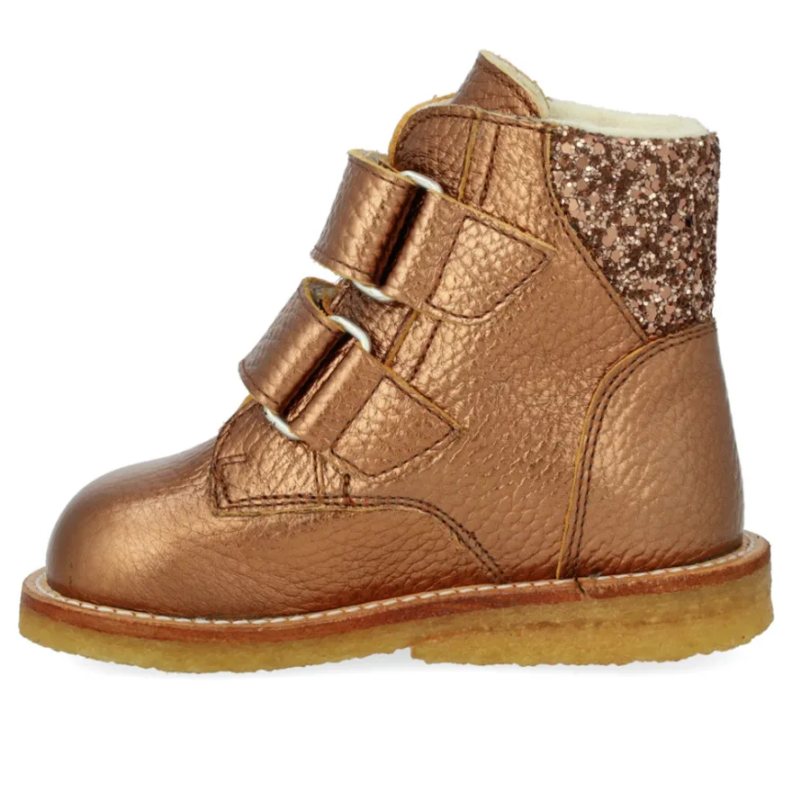 Begynder TEX-støvle med glitter og velcro