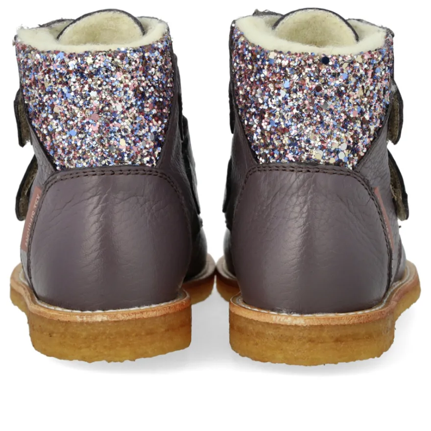 Begynder TEX-støvle med glitter og velcro