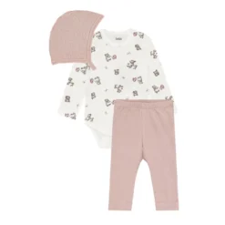 BeKids Bodyset m. Mössa - Nostalgia Rose