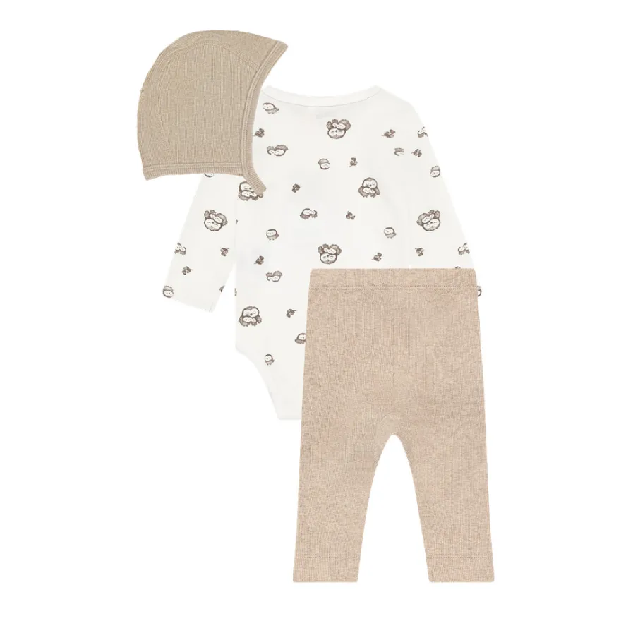 BeKids Bodyset m. Mössa - Silver Mink