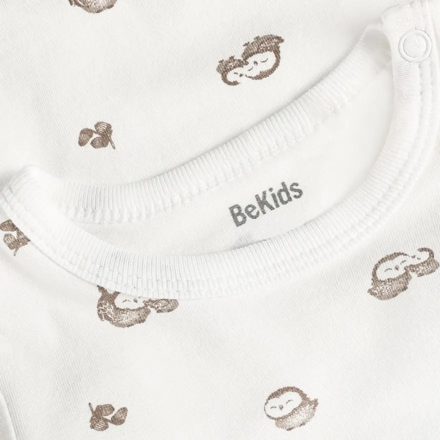 BeKids Bodyset m. Mössa - Silver Mink