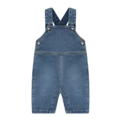 BeKids Denim Hängselbyxor - Faded Denim