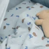BeKids Junior Påslakan Sängkläder 100x130 - Dino Blue fog