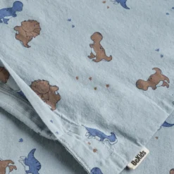 BeKids Junior Påslakan Sängkläder 100x130 - Dino Blue fog