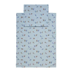 BeKids Junior Påslakan Sängkläder 100x130 - Dino Blue fog