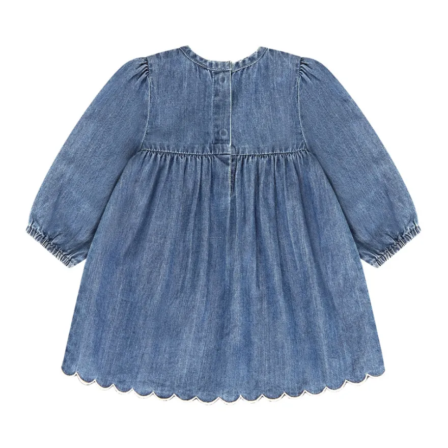 BeKids Klänning - Medium Blue Denim