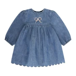 BeKids Klänning - Medium Blue Denim