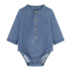 BeKids Långärmad Body - Medium Blue Denim