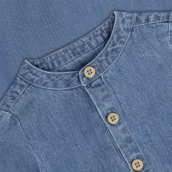 BeKids Långärmad Body - Medium Blue Denim