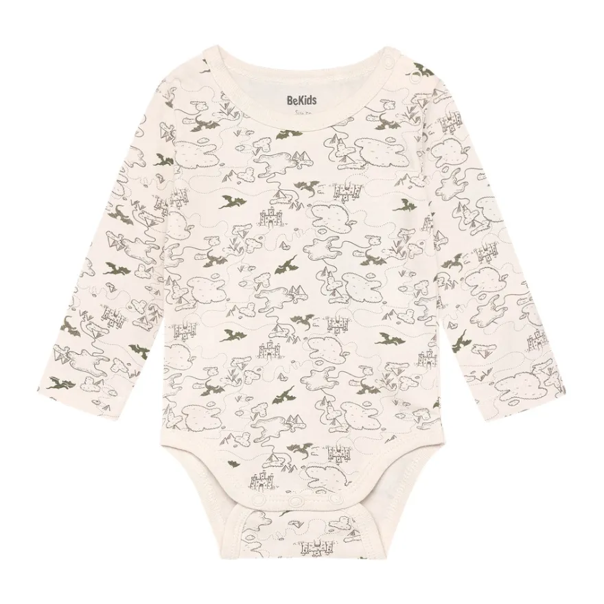 BeKids Långärmad Body - White Sand