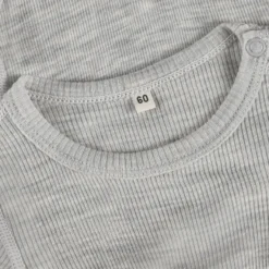 BeKids Långärmad Ullbody - Alloy Melange