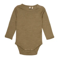 BeKids Långärmad Ullbody - Brown