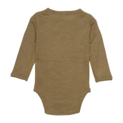 BeKids Långärmad Ullbody - Brown