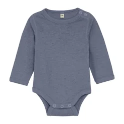 BeKids Långärmad Ullbody - Folkstone Gray Melange