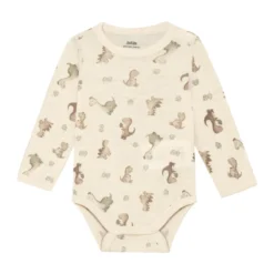 BeKids Långärmad Ullbody - Forest Fog