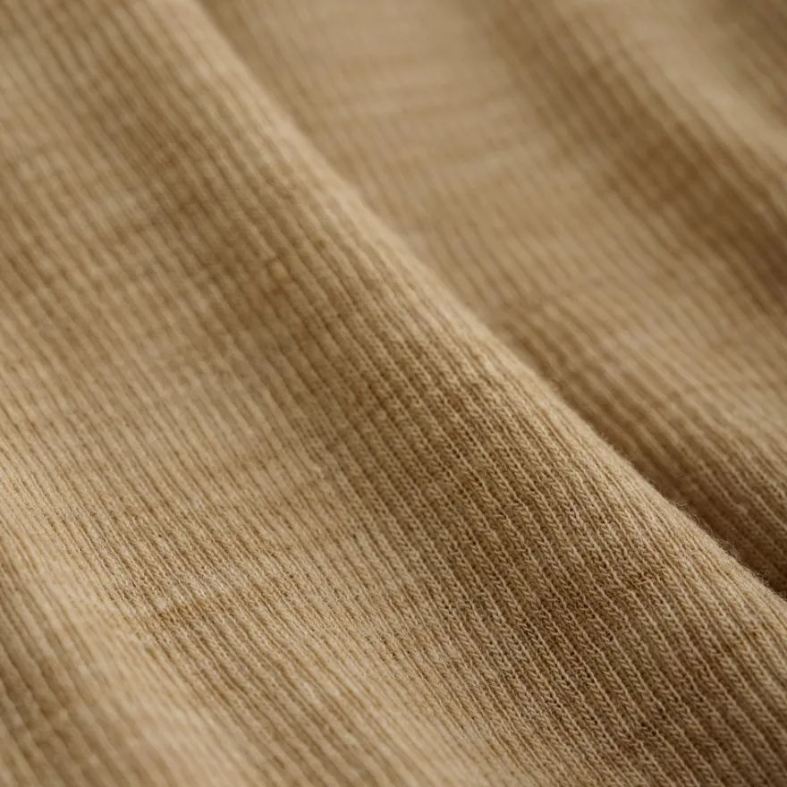 BeKids Långärmad Ullbody - Light Camel Melange
