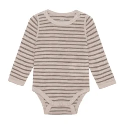 BeKids Långärmad Ullbody - Mocha Meringue