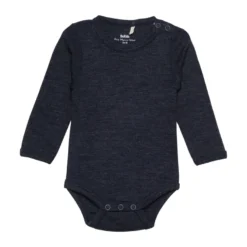 BeKids Långärmad Ullbody - Sky Captain Melange