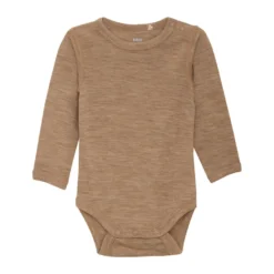 BeKids Långärmad Ullbody - Woodsmoke