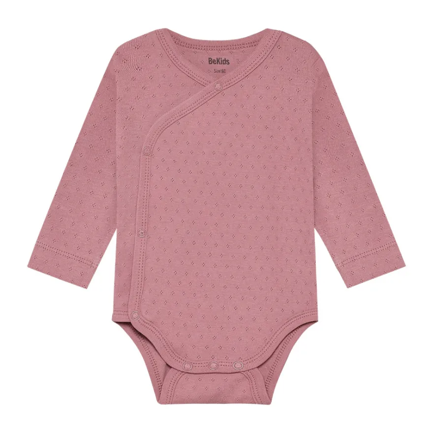 BeKids Långärmad Wrap Body 2-Pack - Nostalgia Rose