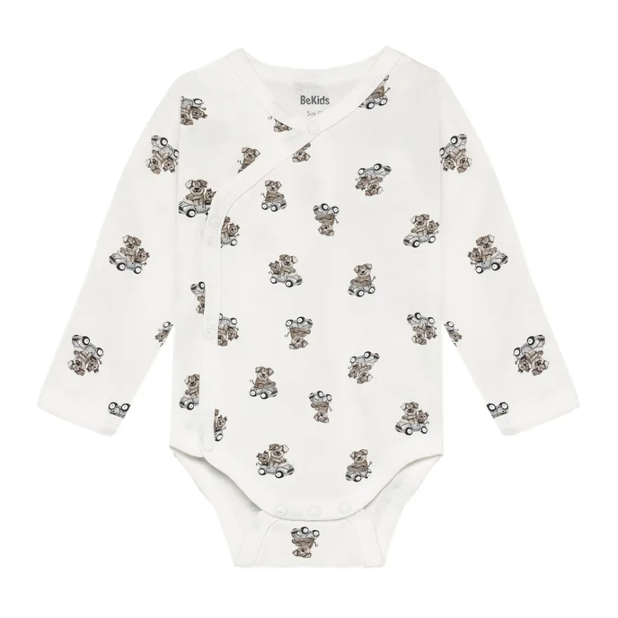 BeKids Långärmad Wrap Body 2-Pack - Turbulence