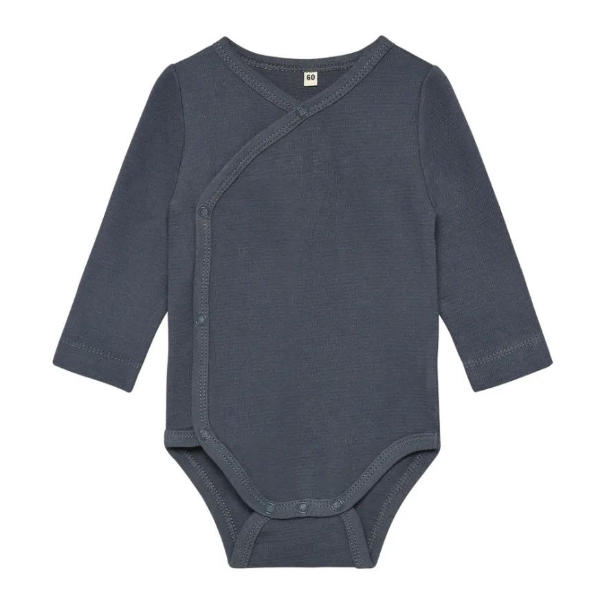 BeKids Långärmad Wrap Body 2-Pack - Turbulence