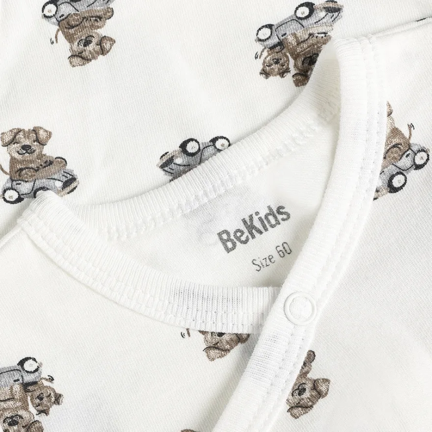 BeKids Långärmad Wrap Body 2-Pack - Turbulence