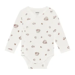 BeKids Långärmad Wrap Body 2-Pack - Silver Mink