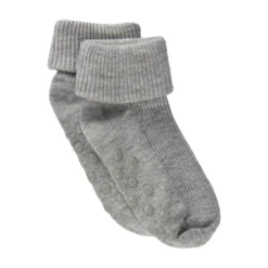 BeKids Ribbade Strumpor - Light Grey Melange