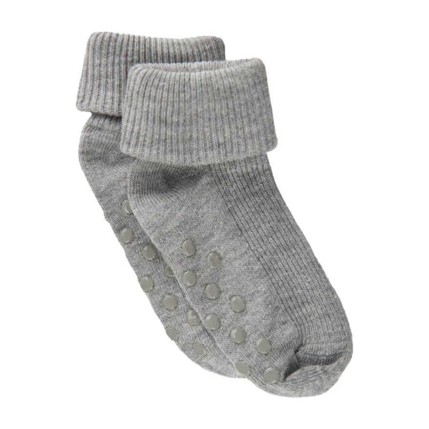 BeKids Ribbade Strumpor - Light Grey Melange