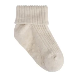 BeKids Rib Strumpor m. ABS 3-Pack - Mocha Meringue