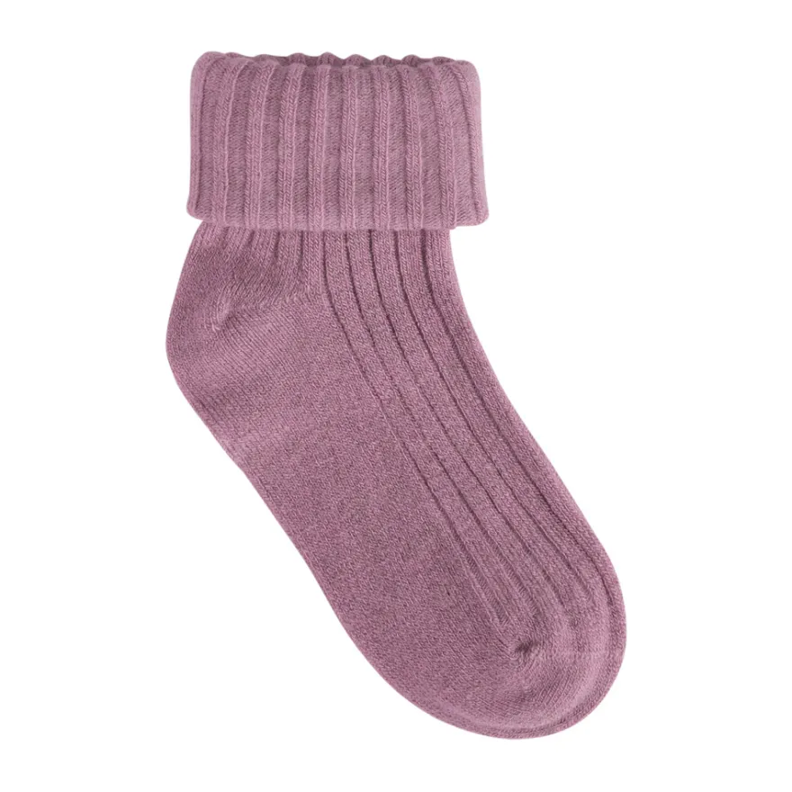 BeKids Rib Strumpor Ull 3-Pack - Burnished Lilac