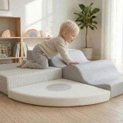 BeKids Skumlekset Med Speglar - Grå/Vit