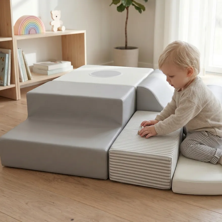 BeKids Skumlekset Med Speglar - Grå/Vit