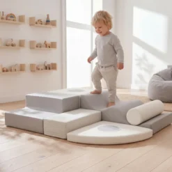 BeKids Skumlekset Med Speglar - Grå/Vit