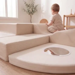 BeKids Skumlekset Med Speglar - Beige/Vit