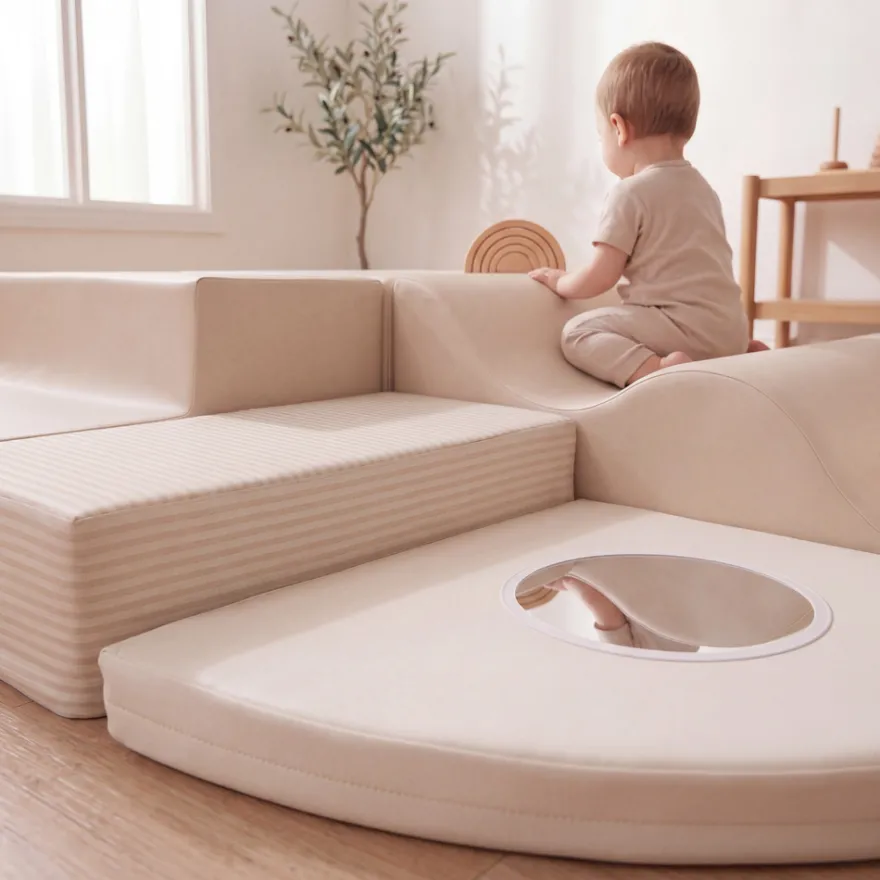 BeKids Skumlekset Med Speglar - Beige/Vit