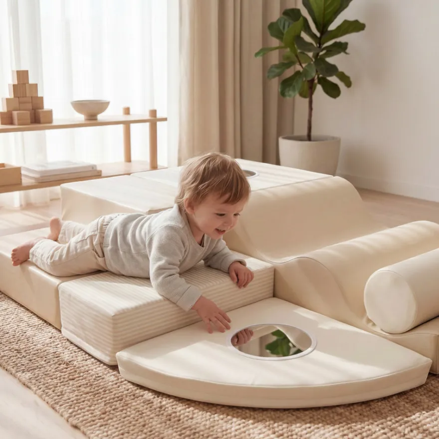 BeKids Skumlekset Med Speglar - Beige/Vit