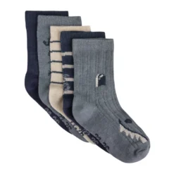 BeKids Strumpor 5-Pack - Blau Gray