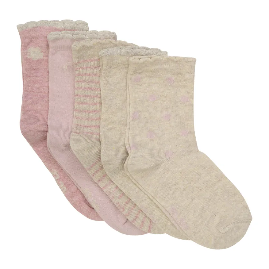 BeKids Strumpor 5-Pack - Shadow Gray Melange