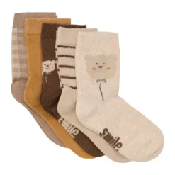 BeKids Strumpor 5-Pack - Simply Taupe