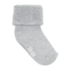 BeKids Terry Strumpor 2-Pack - Light Grey Melange