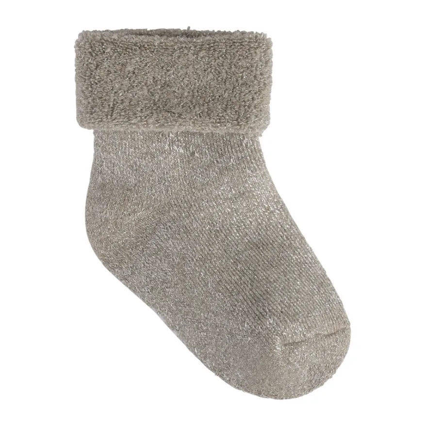 BeKids Terry Strumpor 2-Pack - Mocha Meringue