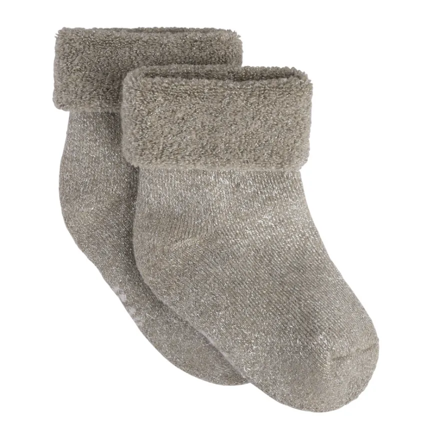 BeKids Terry Strumpor 2-Pack - Mocha Meringue