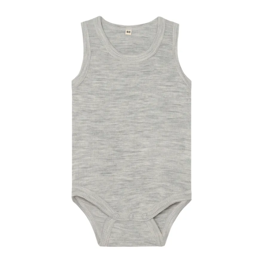 BeKids Ullbody Utan Ärmar - Alloy Melange