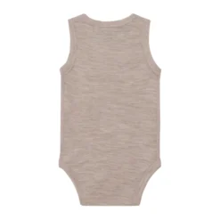 BeKids Ullbody Utan Ärmar - Mocha Meringue Melange